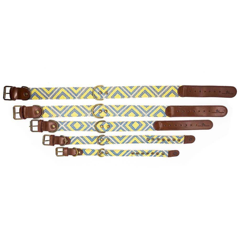 Scud halsband van Leer en Stof
